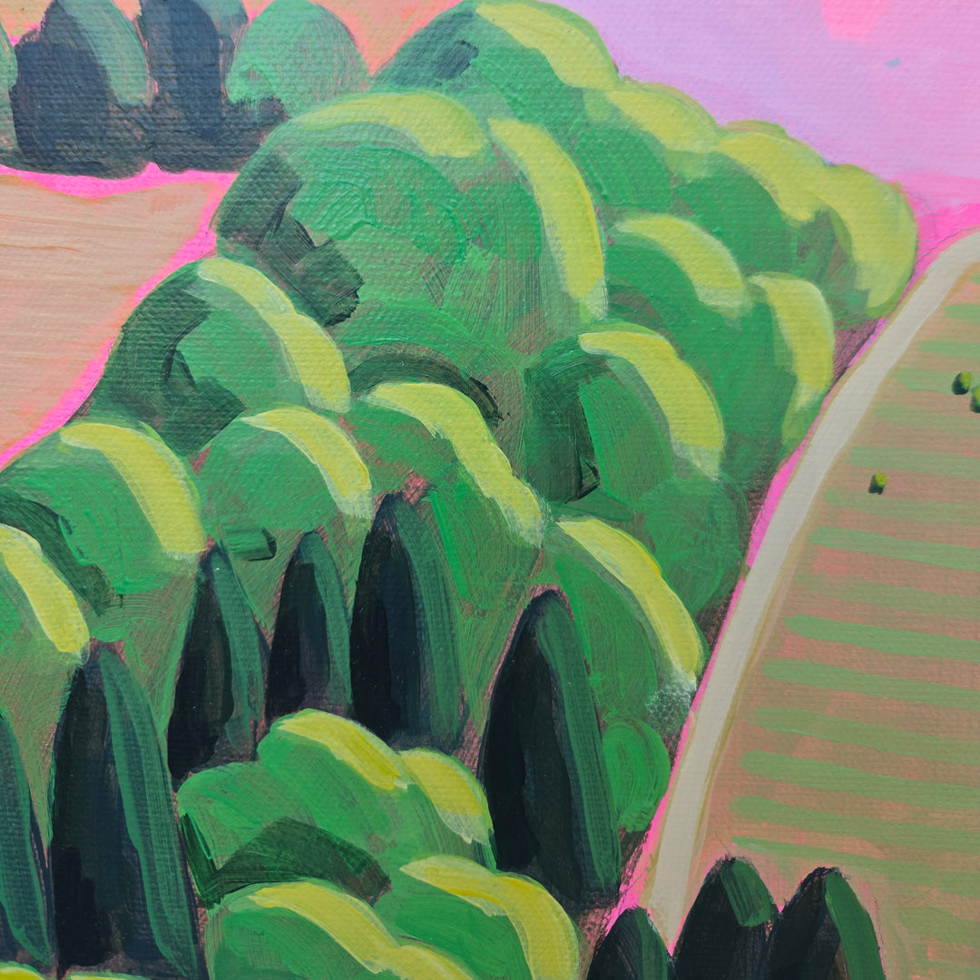 August Over Canby - 16"x16"