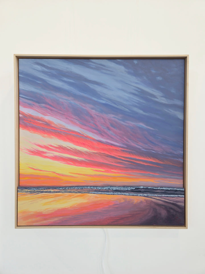 Clam Tide - 24"x24" Light-up Painting