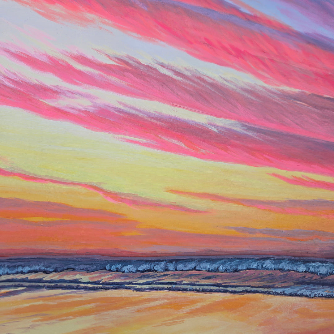 Clam Tide - 24"x24" Light-up Painting