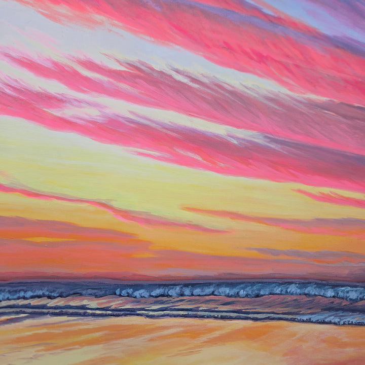 Clam Tide - 24"x24" Light-up Painting