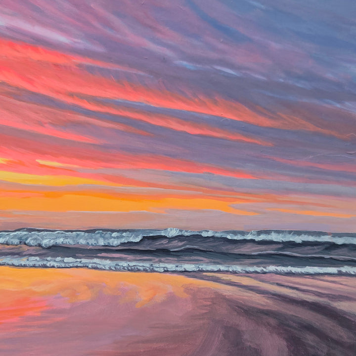 Clam Tide - 24"x24" Light-up Painting