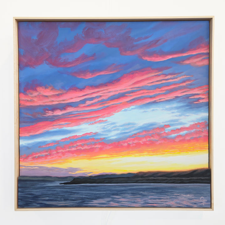 Driving Home - 24"x24" Light-up Painting