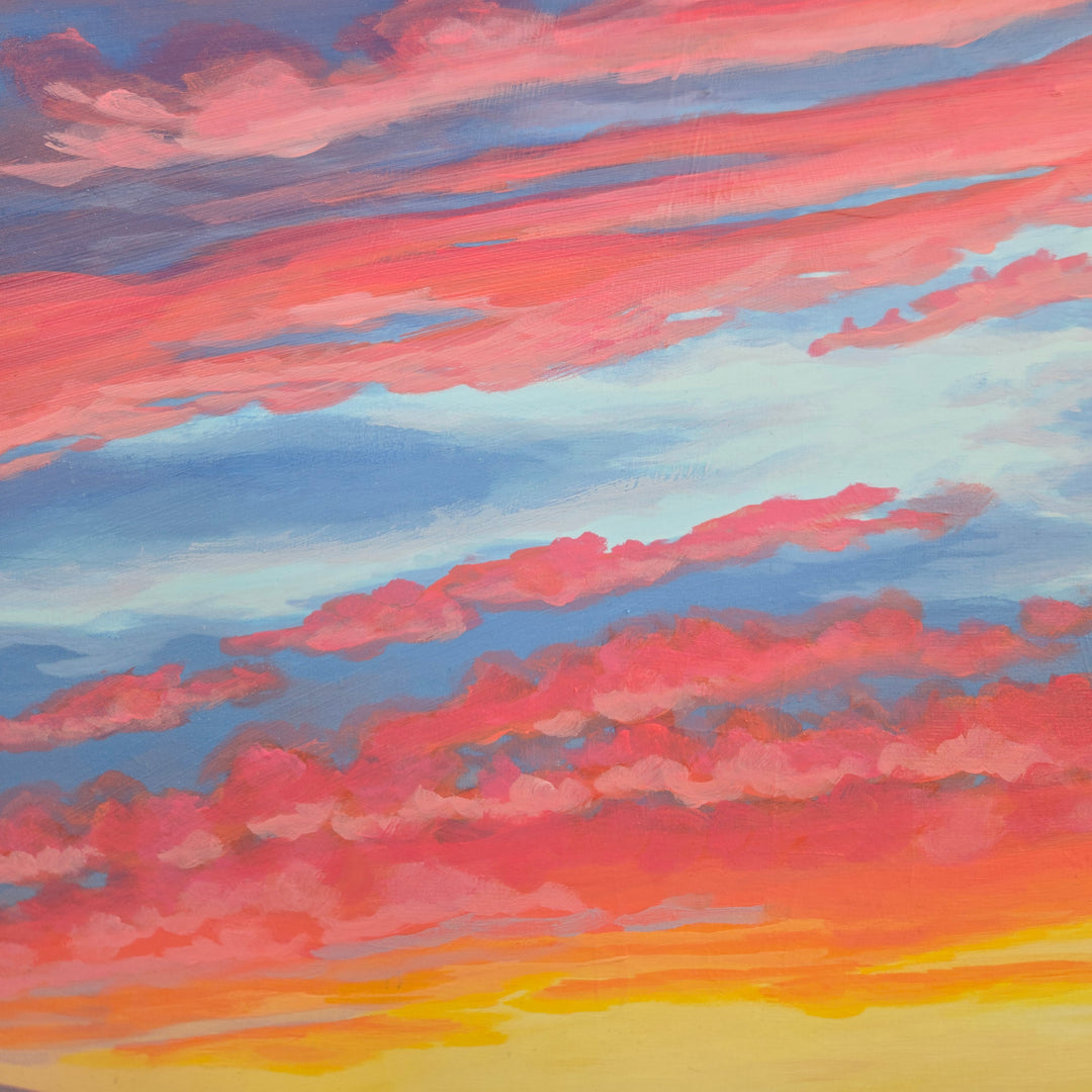 Driving Home - 24"x24" Light-up Painting