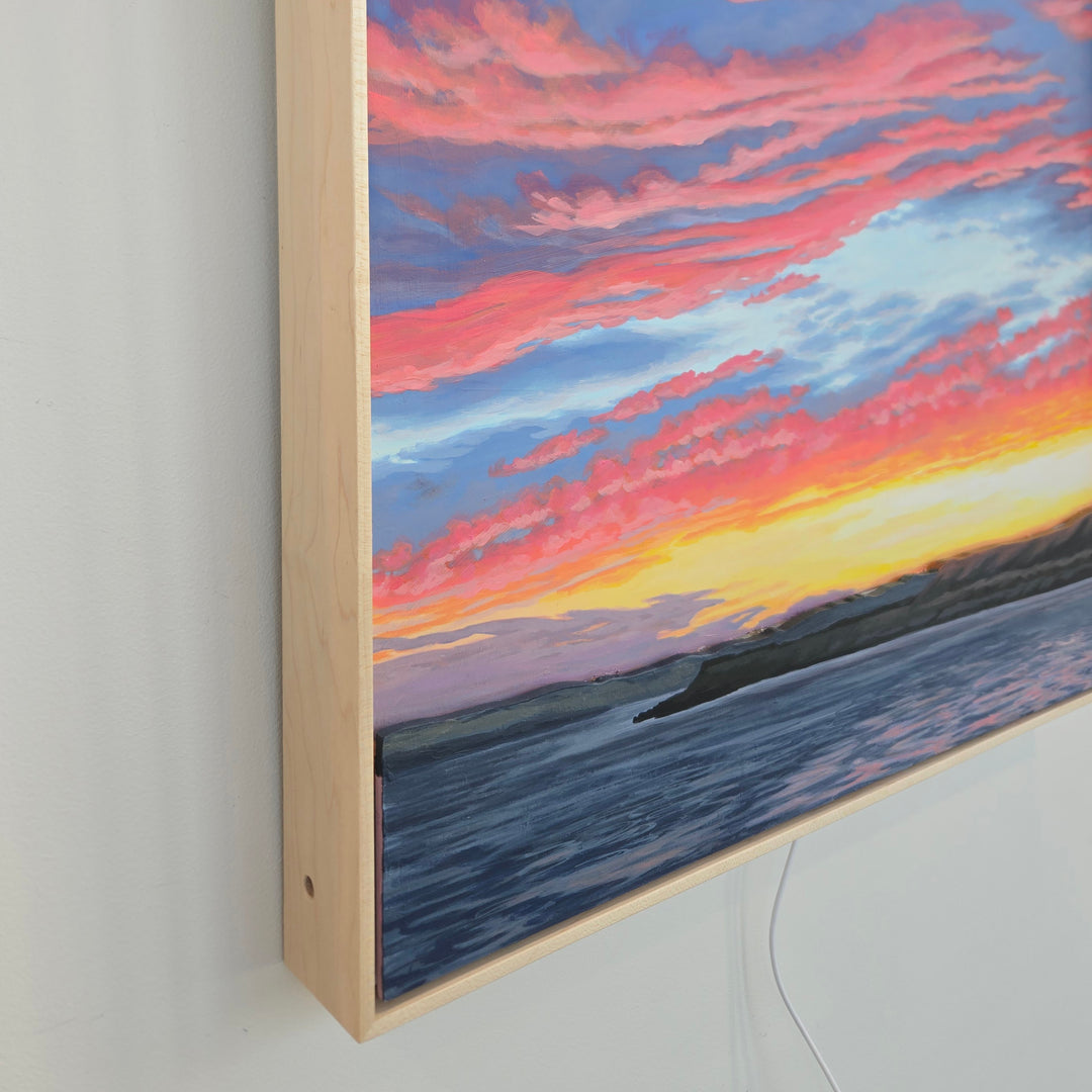 Driving Home - 24"x24" Light-up Painting