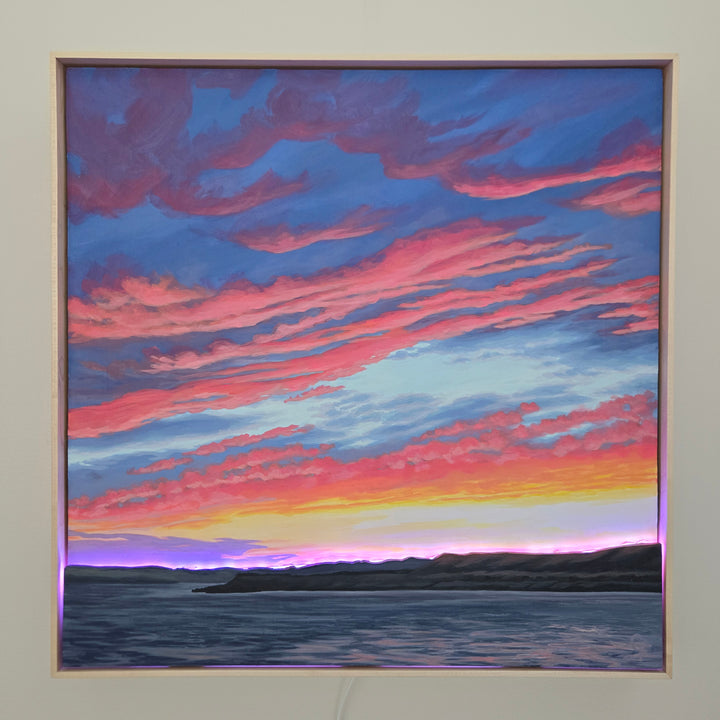 Driving Home - 24"x24" Light-up Painting