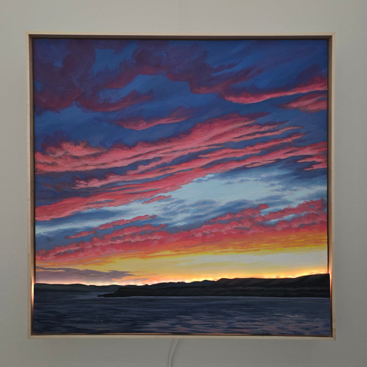 Driving Home - 24"x24" Light-up Painting