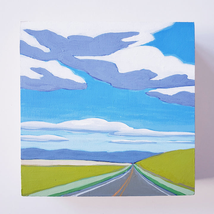 Driving to Lakeview #2 - 6"x6"