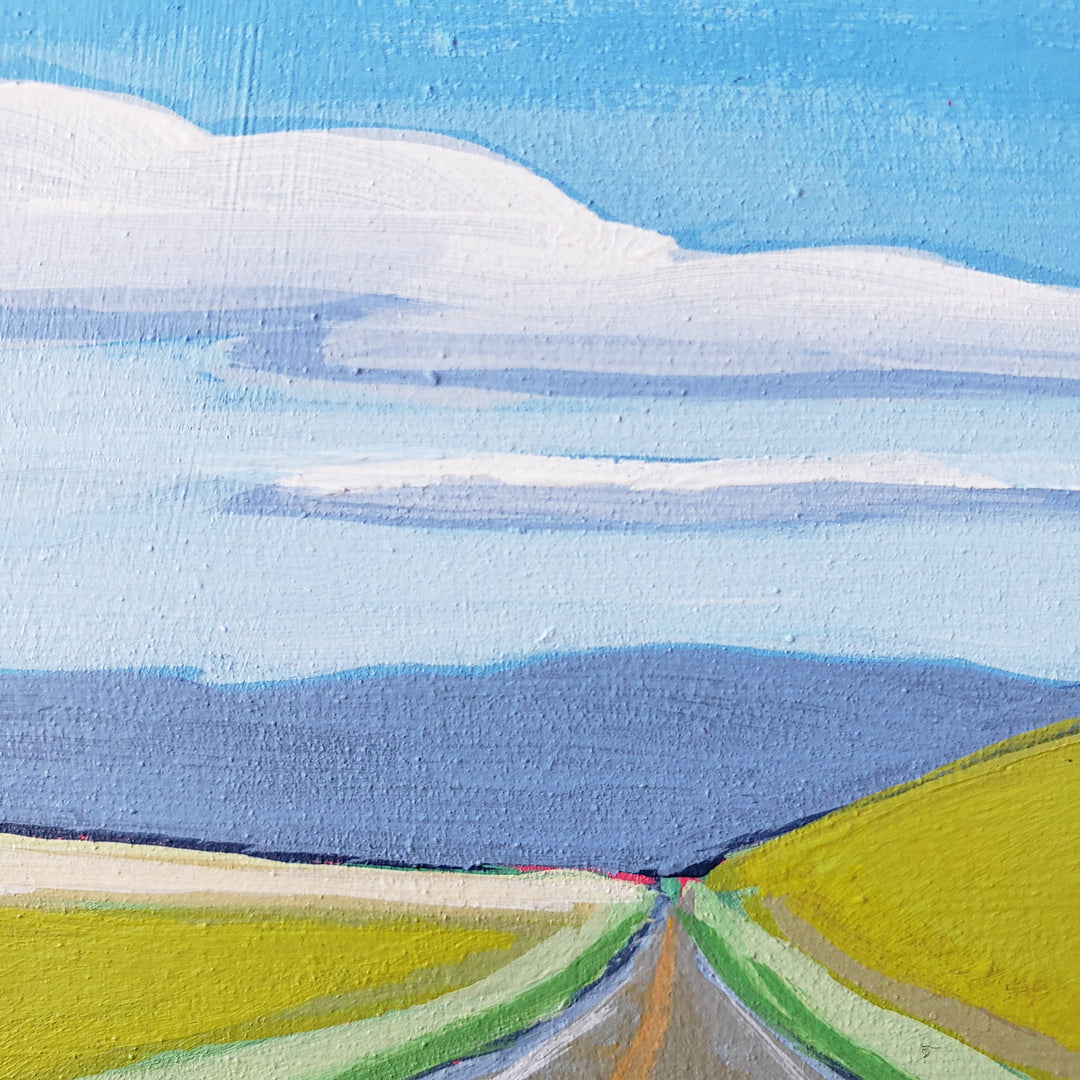 Driving to Lakeview #2 - 6"x6"