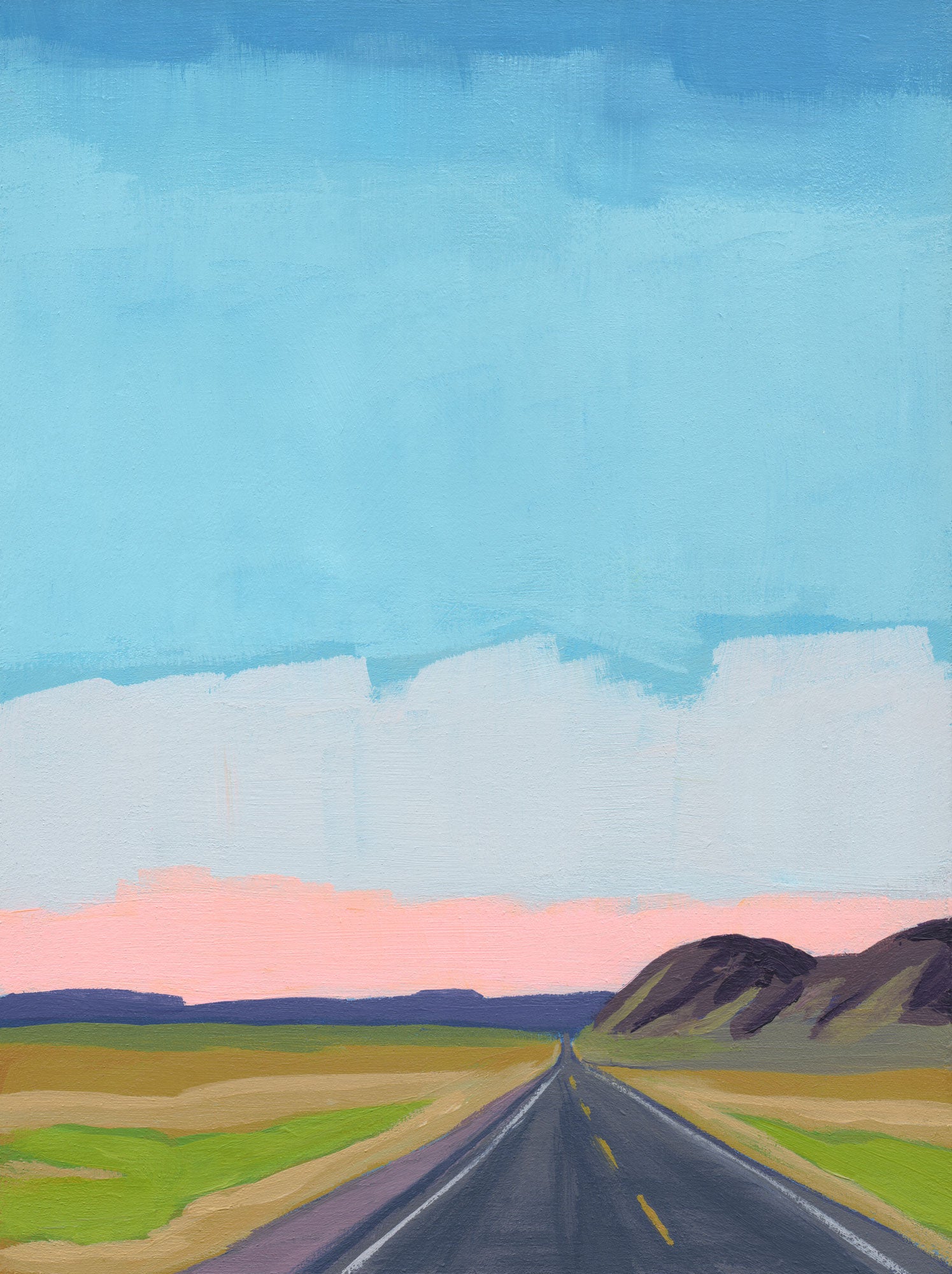 プリント絵画　Cariofillee Driving to Lakeview a Vertical Art Print – Catherine Freshley Art