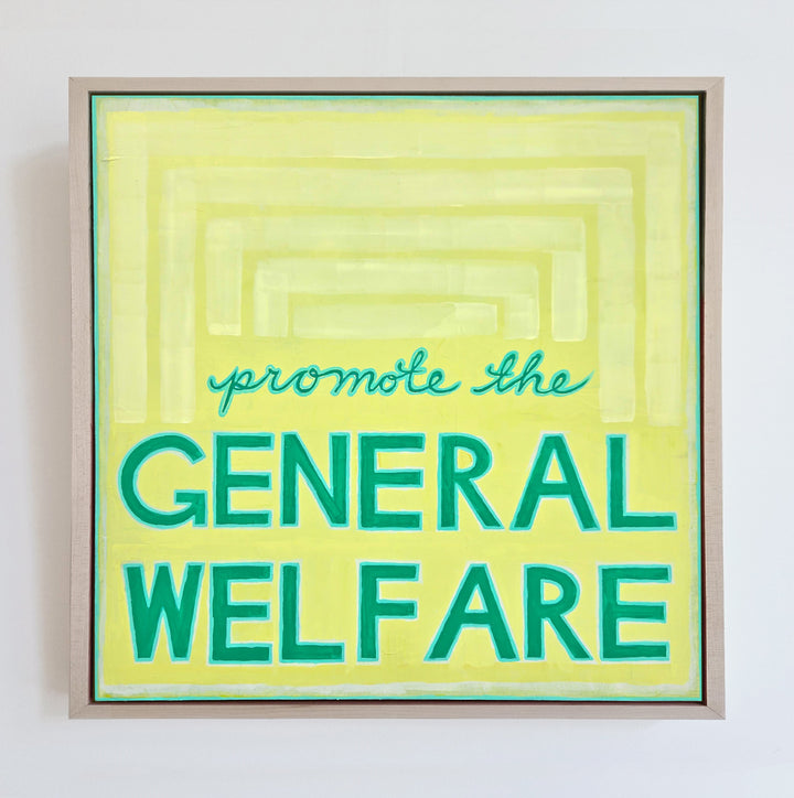 Promote the General Welfare - Framed Canvas Print