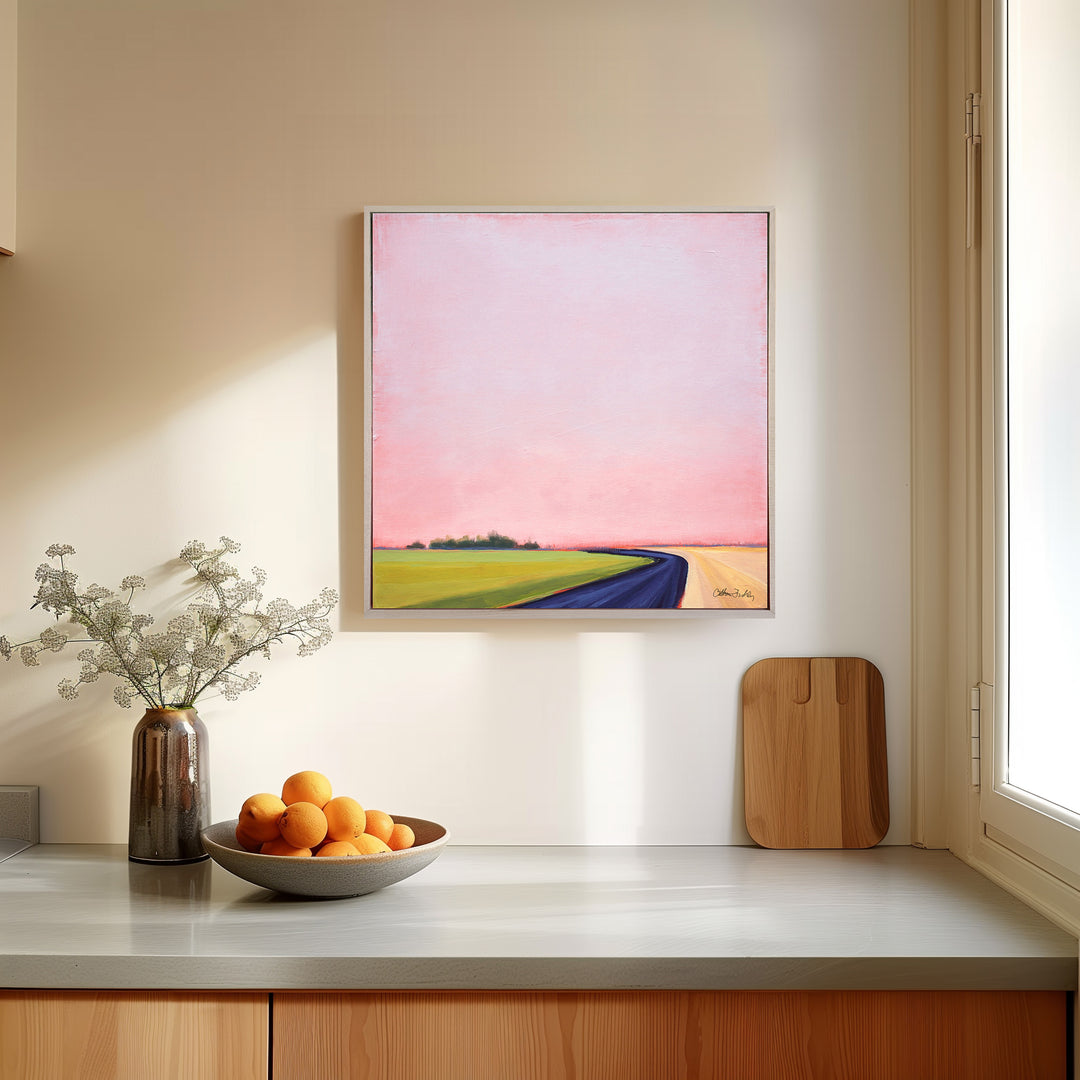 Summer Drive - Framed Canvas Print