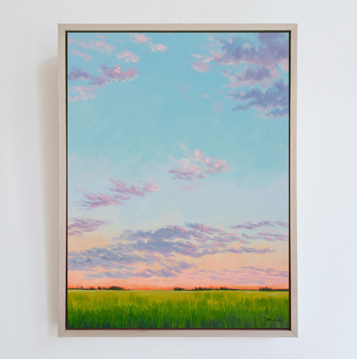 Summer Dusk - Framed Canvas Print