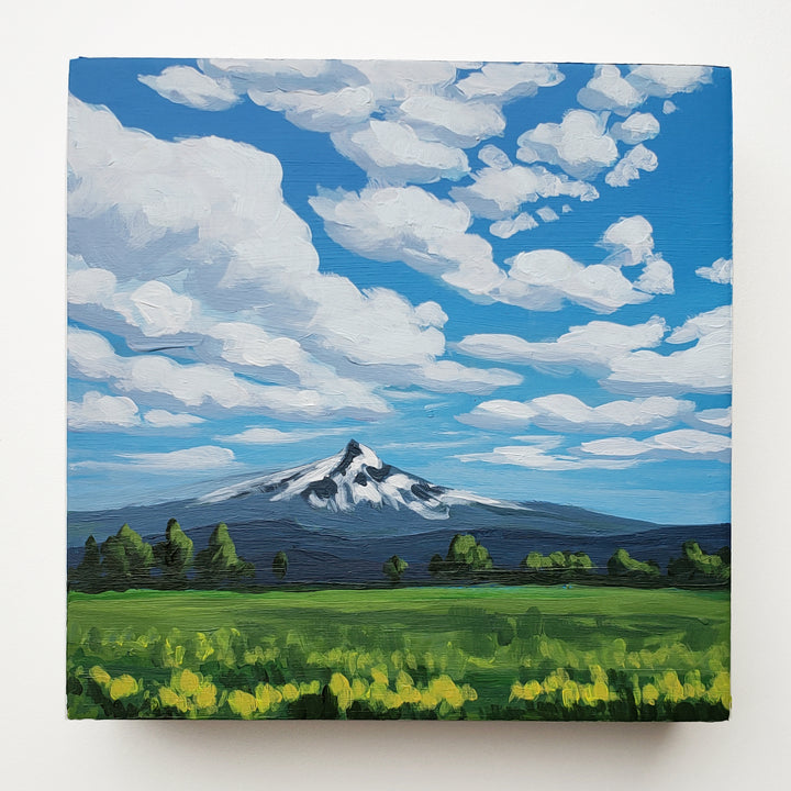 Mt. Hood From Parkdale - 6"x6"