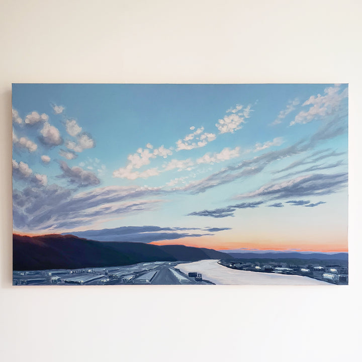 New Year's Day Over Portland - 60"x36"