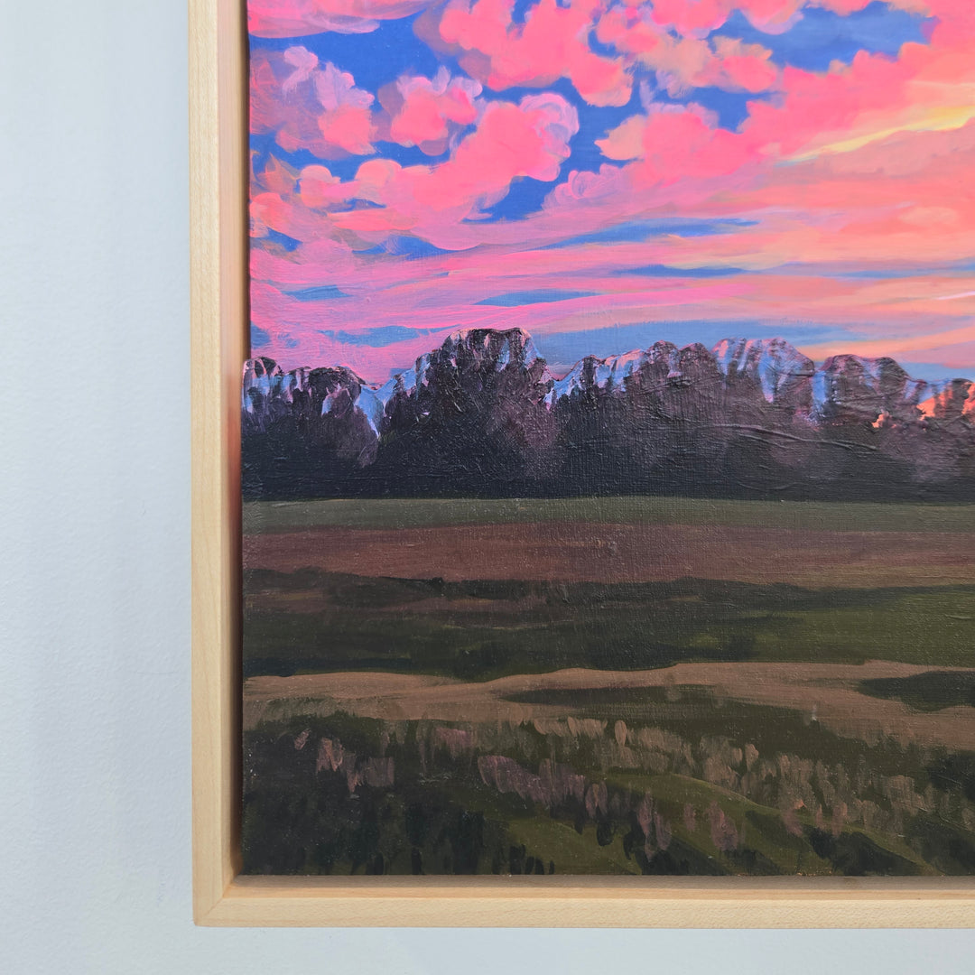 November Confetti Sky #6 - 24"x24" Light-up Painting