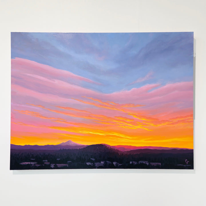October Sunrise Over Mt. Hood #2 - 48"x36"