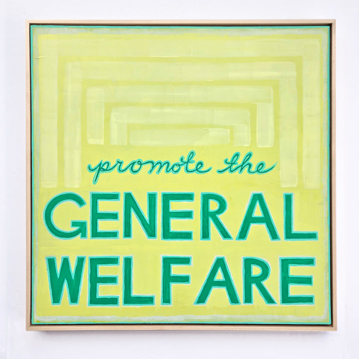Promote the General Welfare - 20"x20"