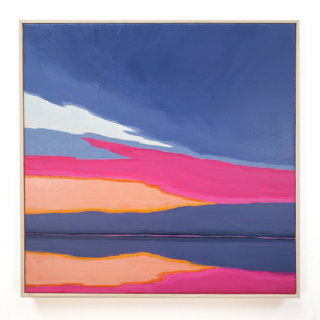 Puget Sound Sunset #2 - 20"x20" Acrylic Painting