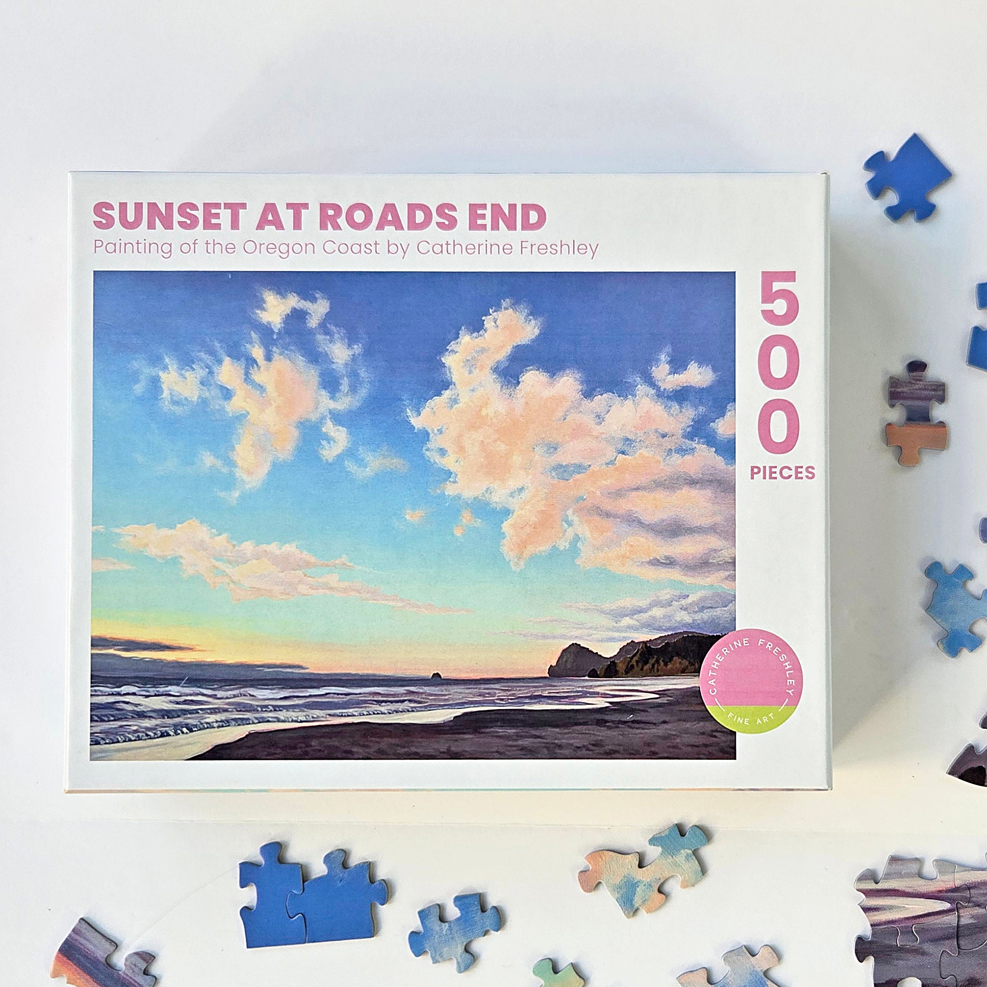 Sunset at Roads End - 500 piece puzzle – Catherine Freshley Art