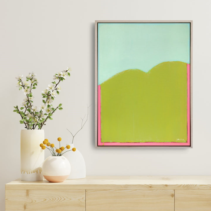 Rhodies on Mason - Framed Canvas Print