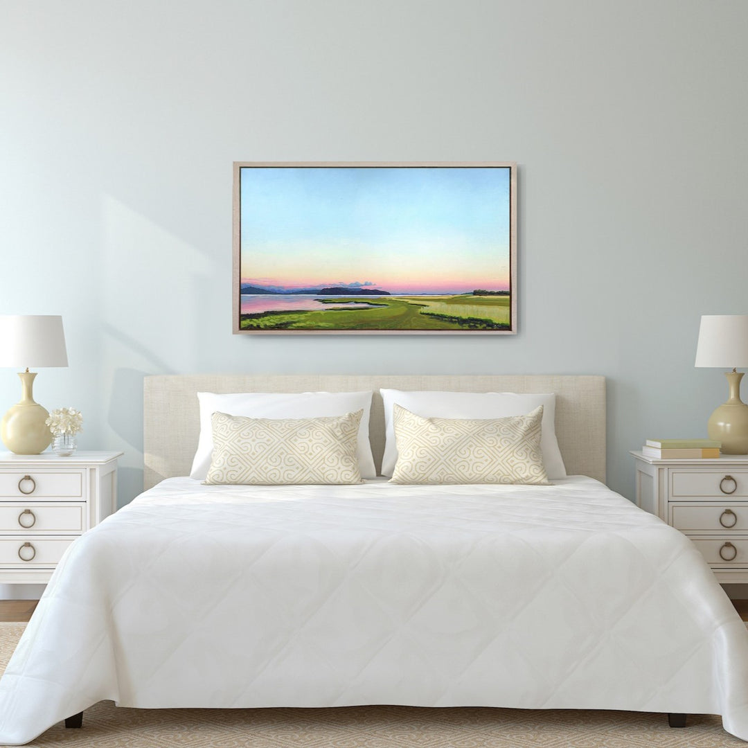 September Evening Walk 3 - Framed Canvas Print