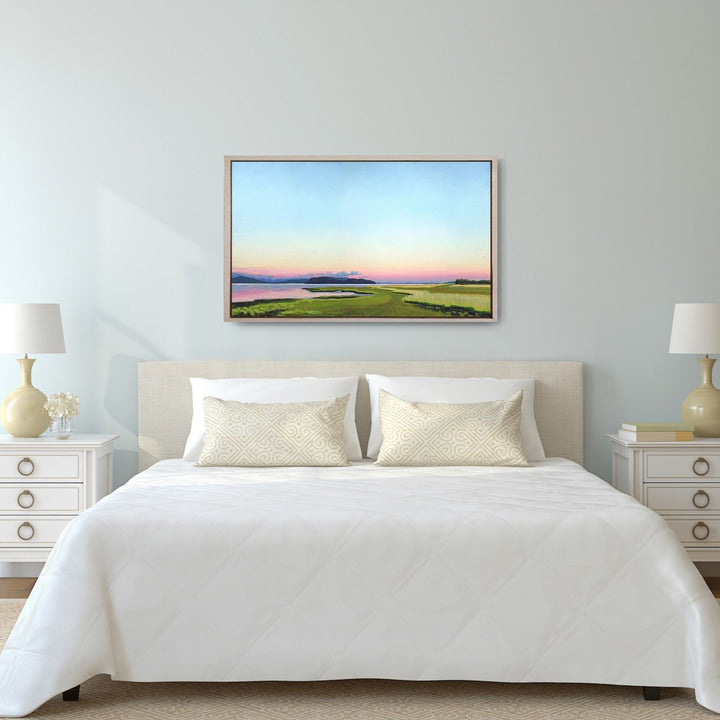 September Evening Walk 3 - Framed Canvas Print