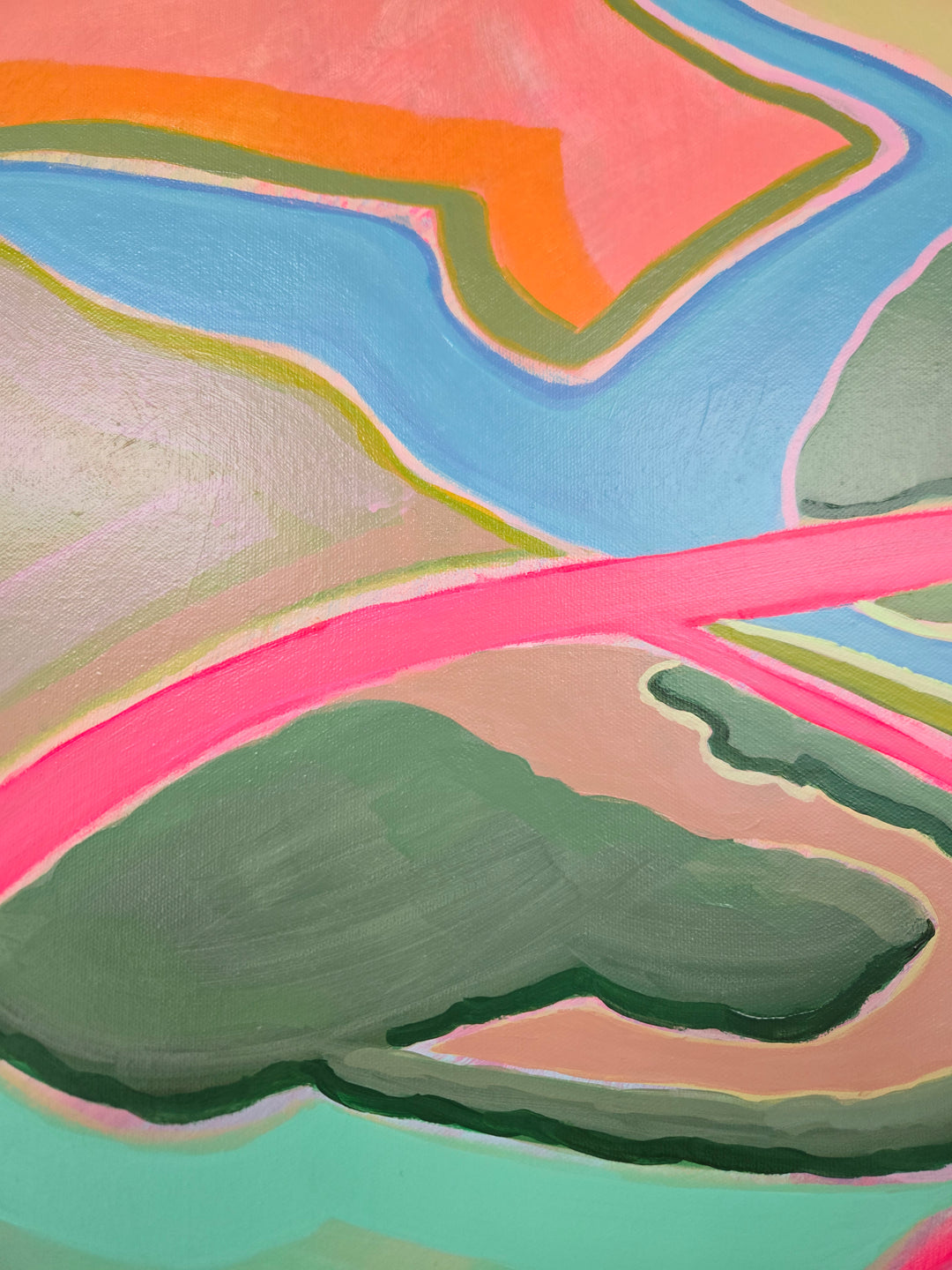 Stringtown - 48"x60"