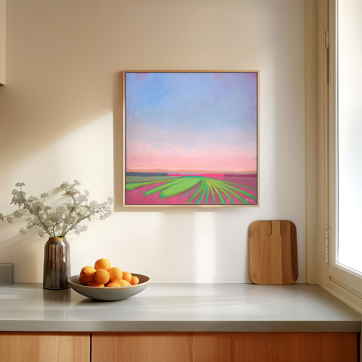 Summer on Sauvie's - Framed Canvas Print