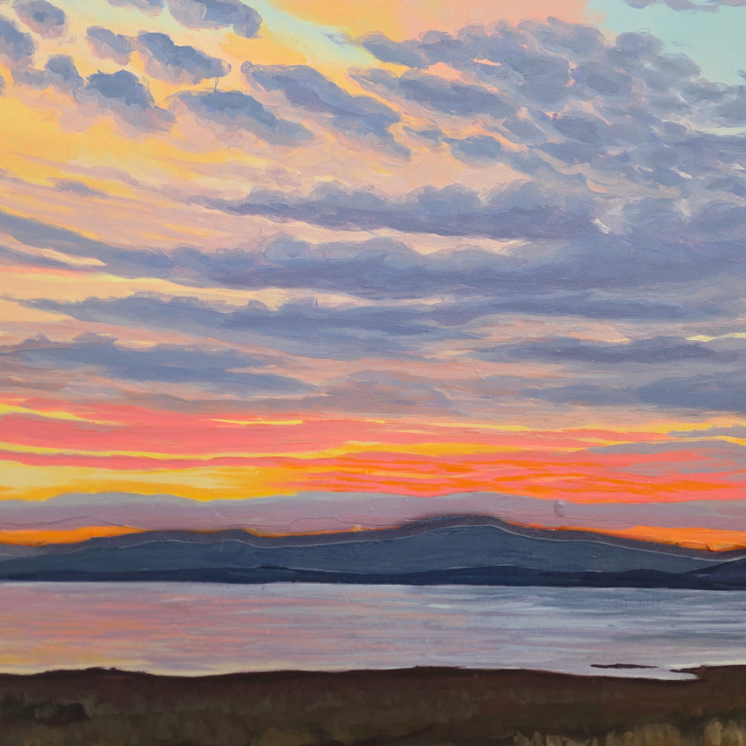 Sunrise With the Kids - 24"x24" Light-up Painting