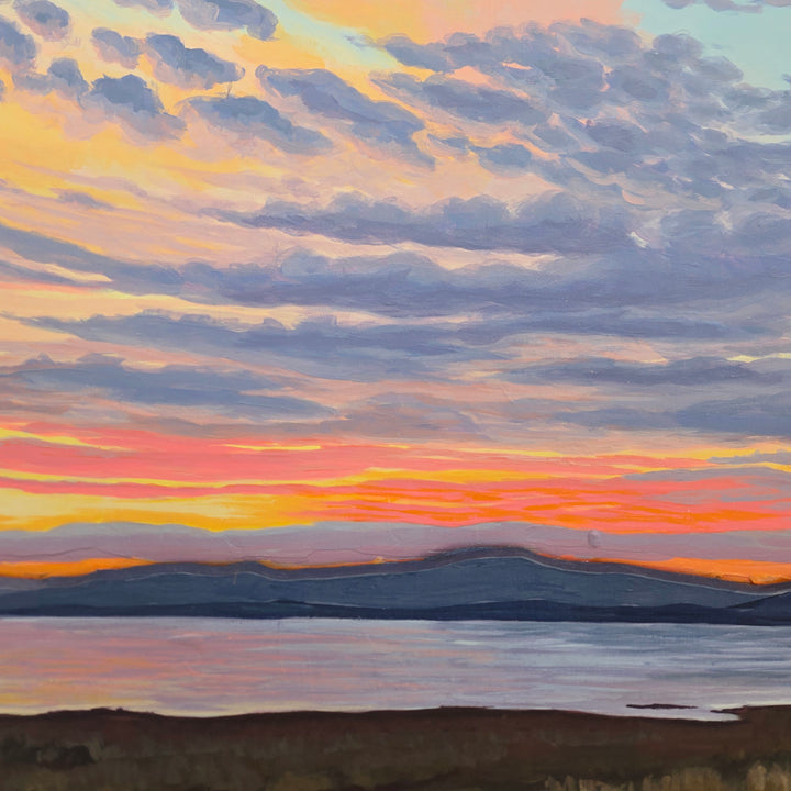 Sunrise With the Kids - 24"x24" Light-up Painting