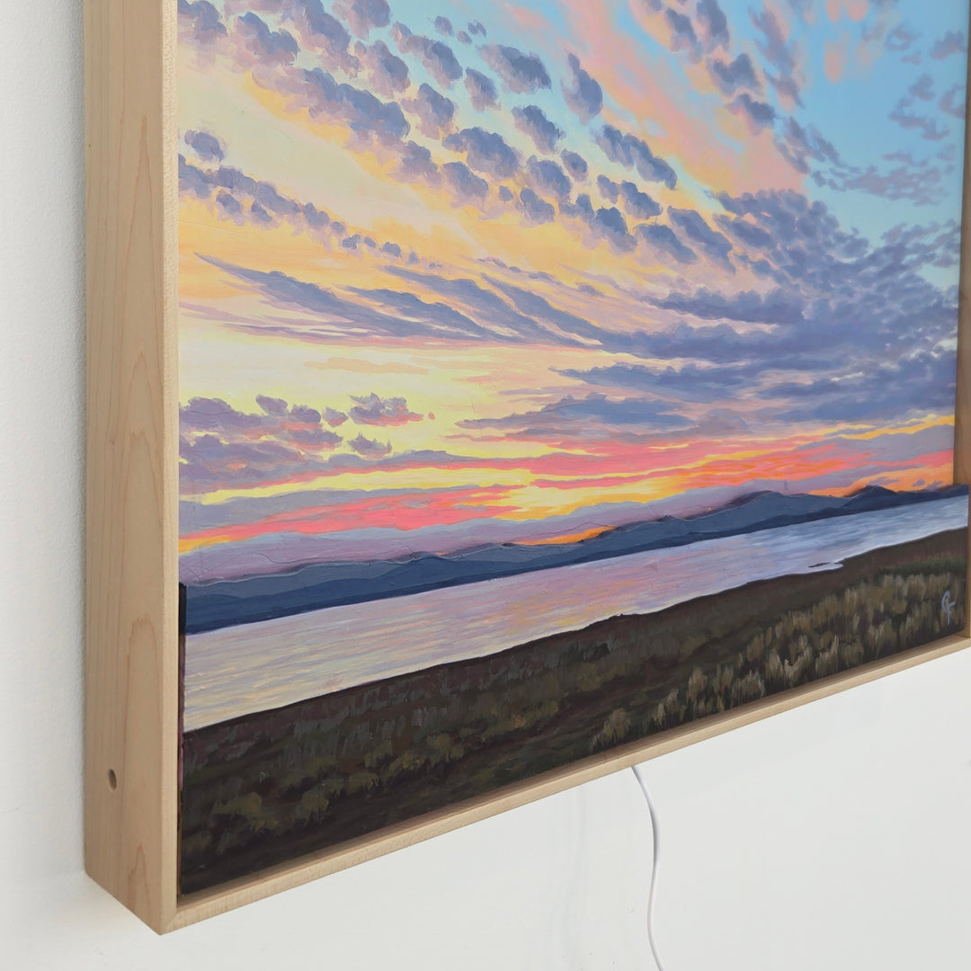 Sunrise With the Kids - 24"x24" Light-up Painting