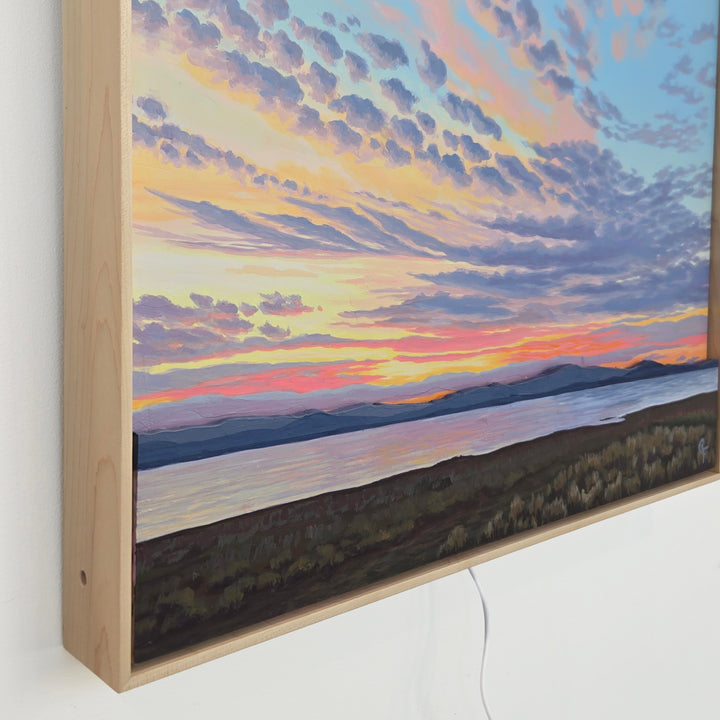 Sunrise With the Kids - 24"x24" Light-up Painting