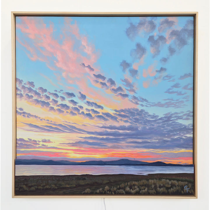 Sunrise With the Kids - 24"x24" Light-up Painting