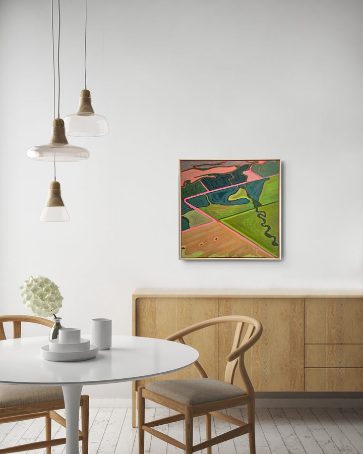 Wichita to Kansas City - 24"x24"