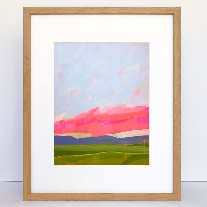 Wine Country Sunset #4 a Vertical Art Print