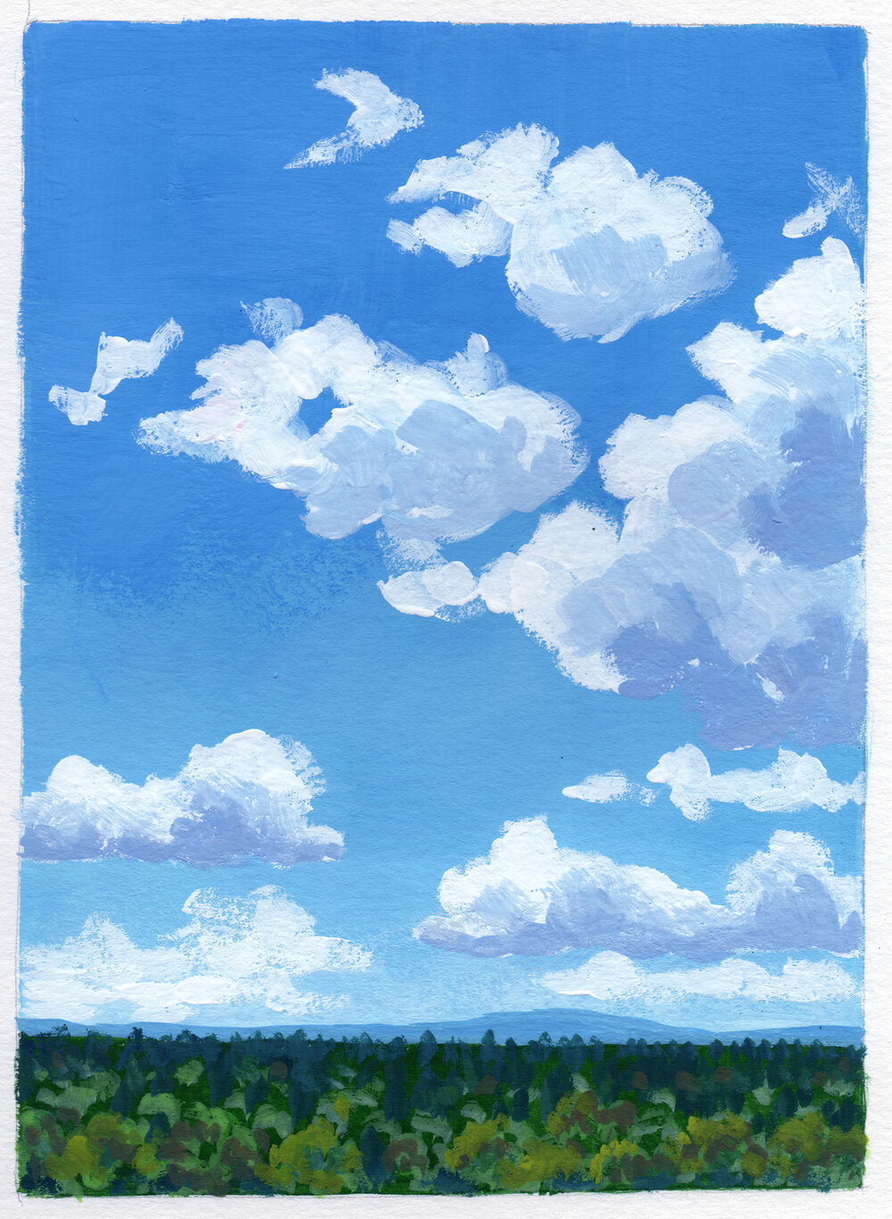 Clouds in September - 5"x7"
