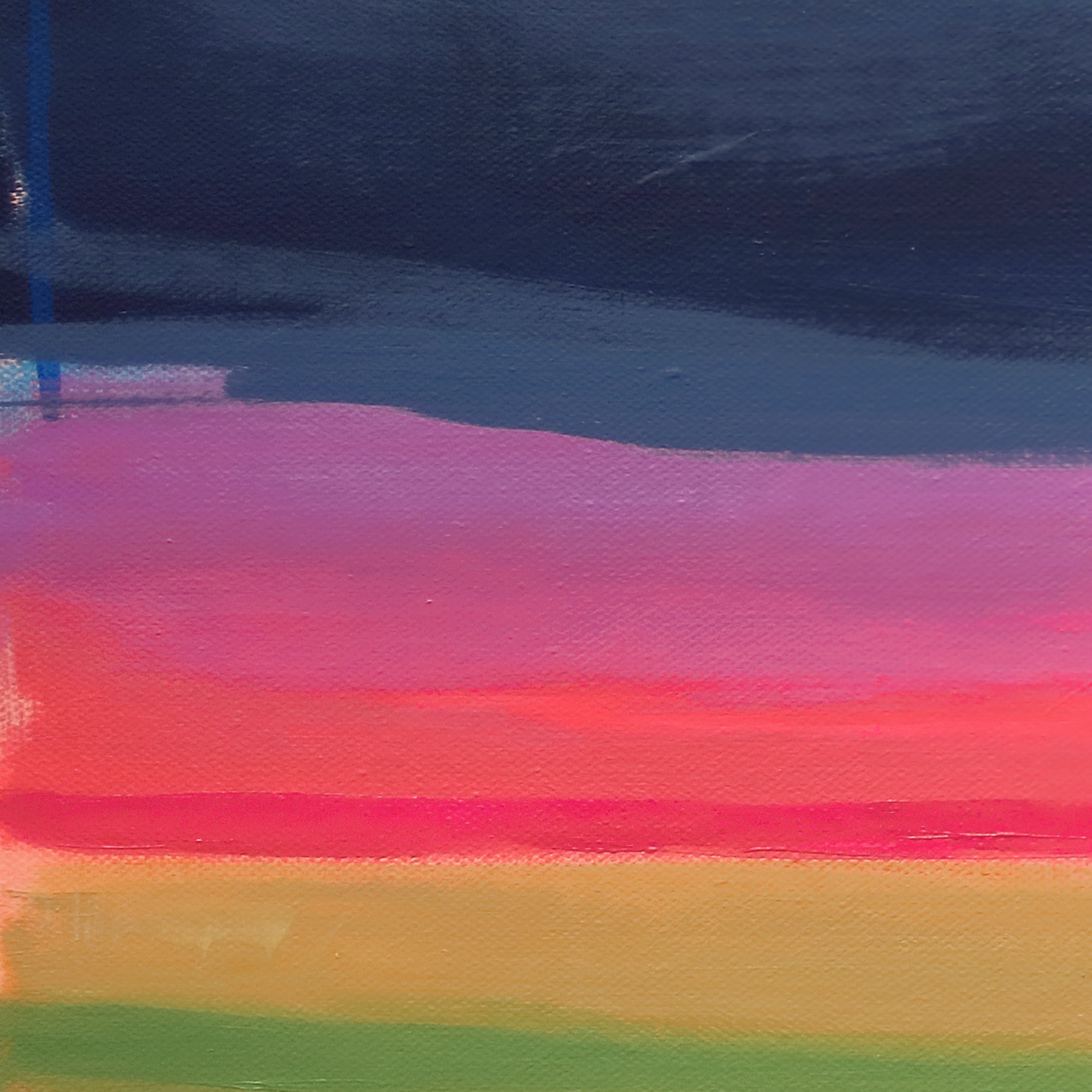 Distant Storm – 36”x36” acrylic painting – Catherine Freshley Art
