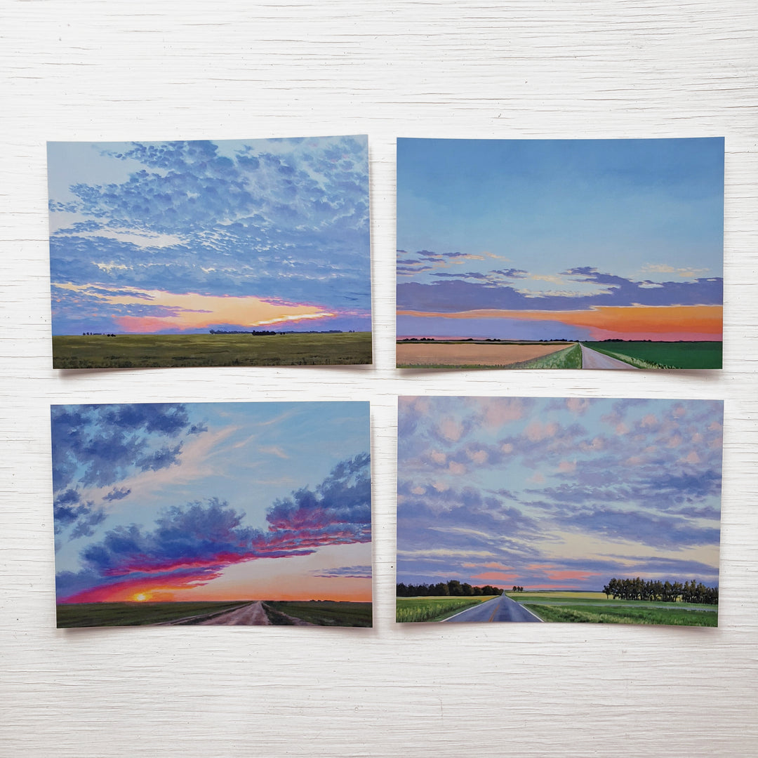 Heartland Sunsets - Pack of 8 note cards