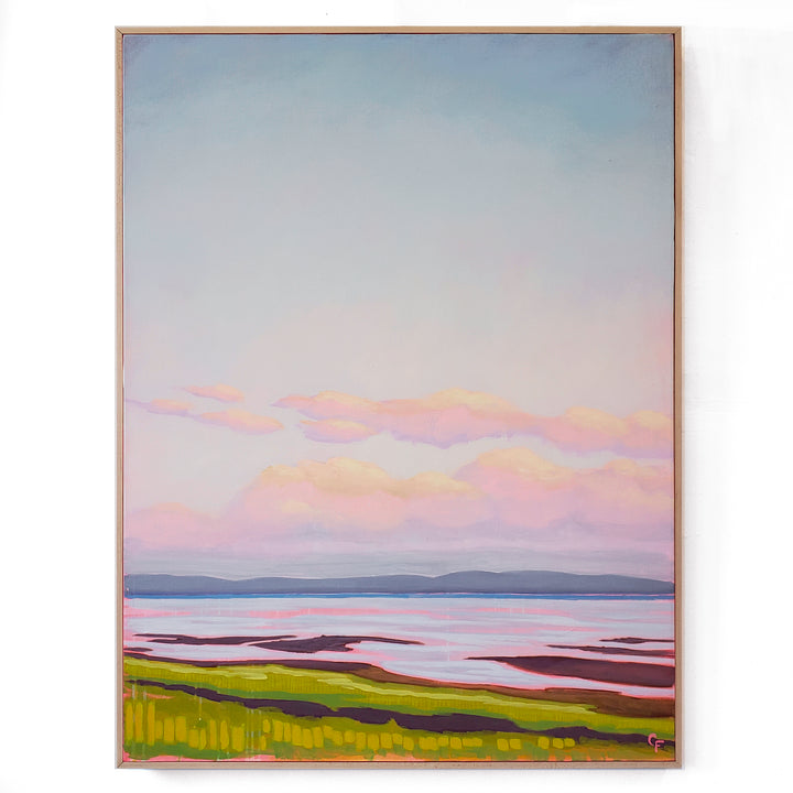 Low Tide at Dusk - 36"x48" landscape painting