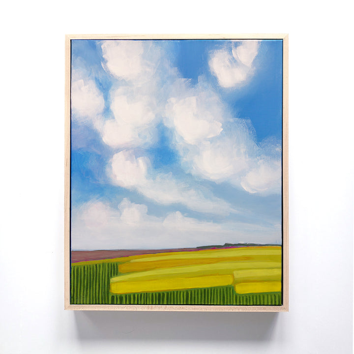 Mustard Fields in March – 16”x20” acrylic painting