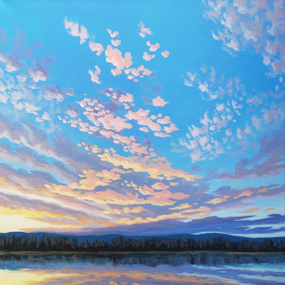 New Year's Day Sunset #2 - 20"x20"