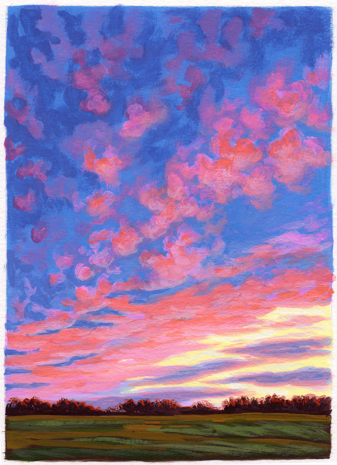 November Confetti Sky #3 - 5"x7"