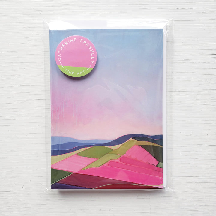 Pink Abstracts - Pack of 8 note cards