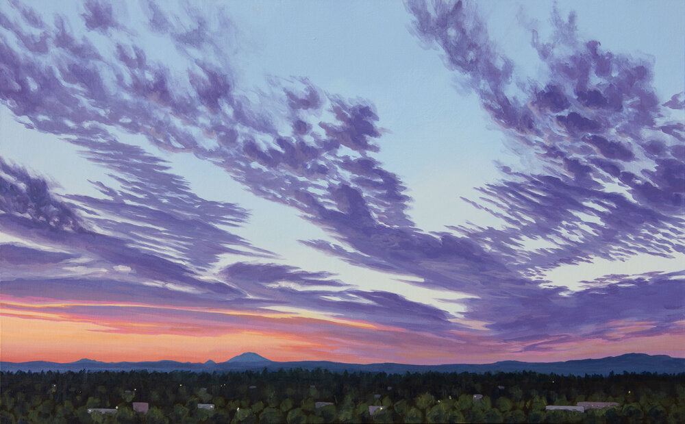 September Sunset Over Mt. St. Helens - 48"x30"