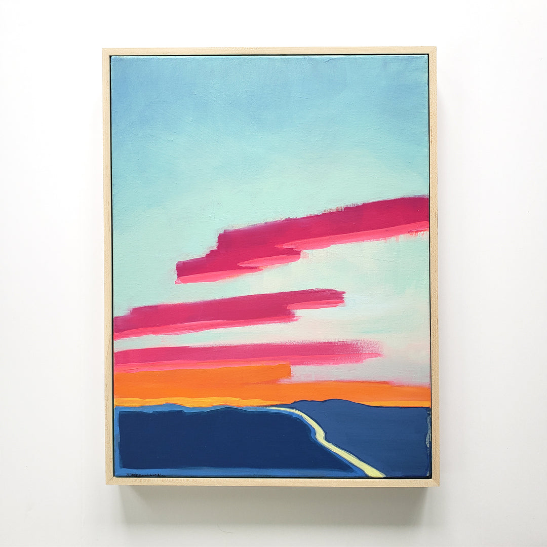 Sunrise Over I-84 – 18”x24” acrylic painting