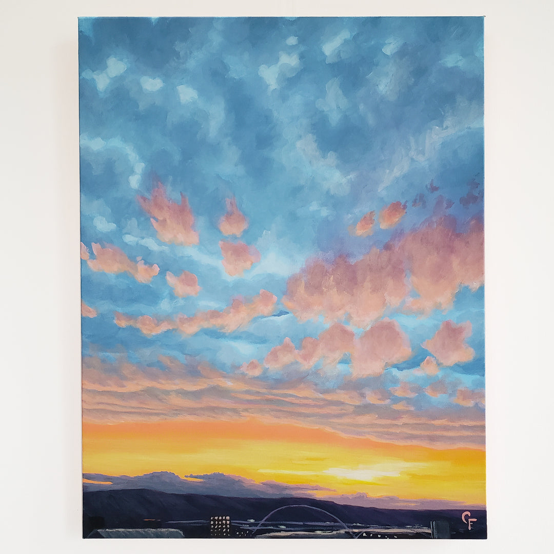 Sunset Over the West Hills #4 - 18"x24"