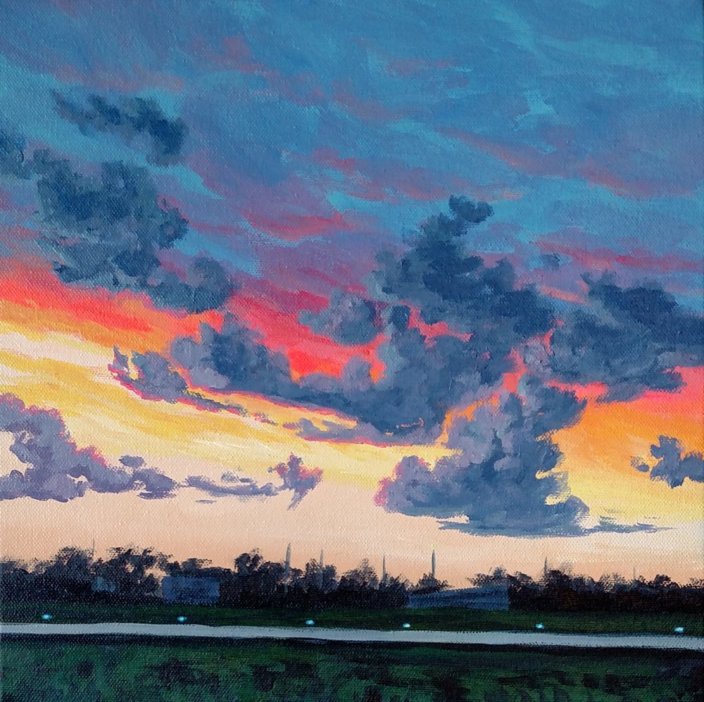 Sunset at Jabara - 12"x12"